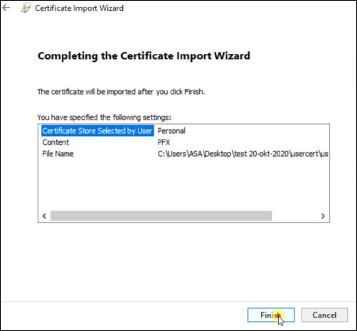 Setup Certificate Based Authentication With Bosch