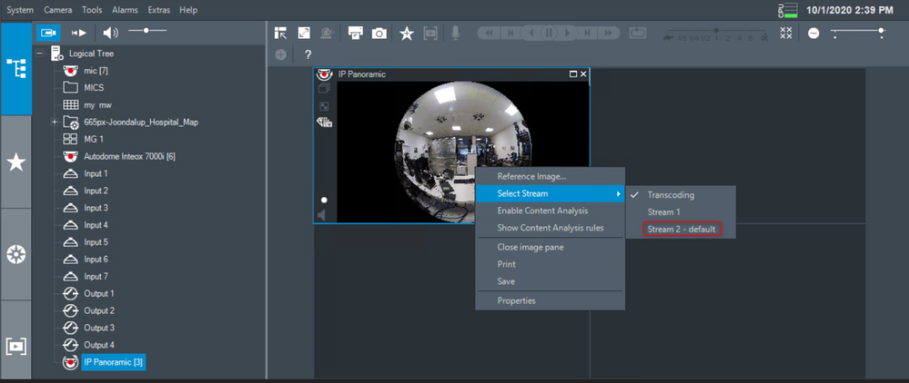 3_How to switch the viewing mode of panoramic camera in Operator Client.png