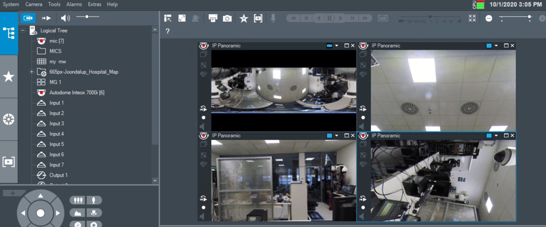 Dewarp image of panoramic camera in BVMS Operator Client