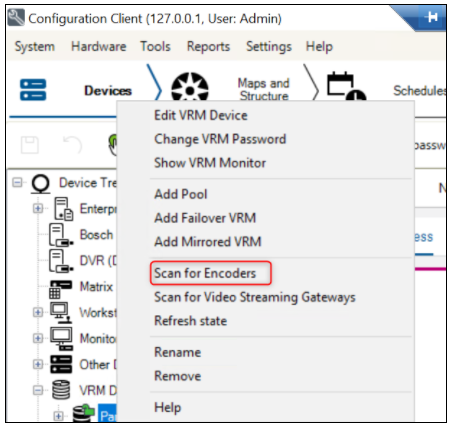 Add camera in VRM and display images in Operator Client BVMS 10