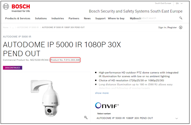 4_Where can I find the customer number & material serial commercial type number of Bosch devices.png