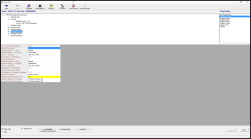 How to lock the programming feature through the keypad of the FPD