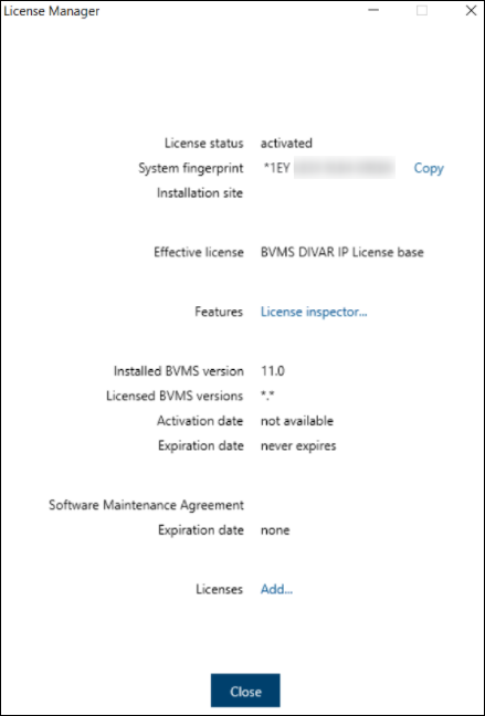 18 How to activate a new BVMS 11.0 license.png