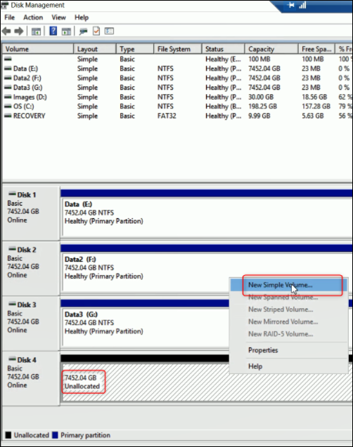 2 How to create iSCSI Virtual DiskLUNs after replacing an HDD on a DIVAR IP 5000 AIO.png